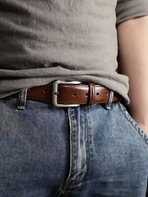 Men's Retro Pin Buckle Belt Simple All-match
