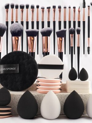 47 Sets Of Beauty Tools Combination Cosmetic Bag Makeup Brush Suit