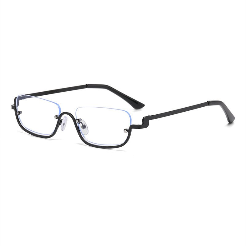 Personality Semi-rimless Sunglasses Colorful Marine Lens Advanced Sense ā Image 3