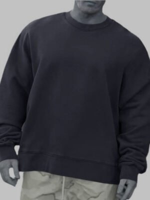 Round Neck Sweater Fleece Light Board Solid Color Pullover