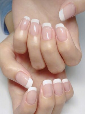 24 Pieces Of French Long Fake Nails