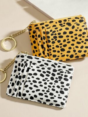 Delicate Ink Print Women's Card Bag