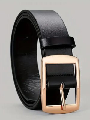Men's Pin Buckle PU Microfiber Eyelet Belt Fashion Casual Belt