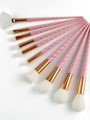 10PCS Makeup Brushes Kit Beauty Foundation Blending Blus