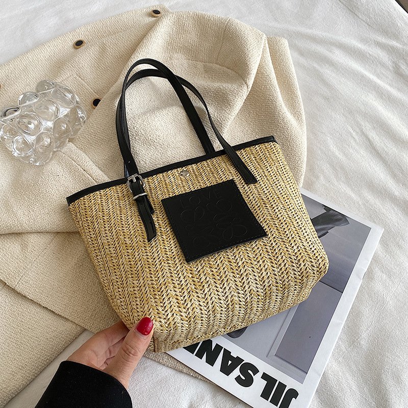 Spring Straw Woven Large Capacity Women's Portable Shoulder Bag ā Image 6