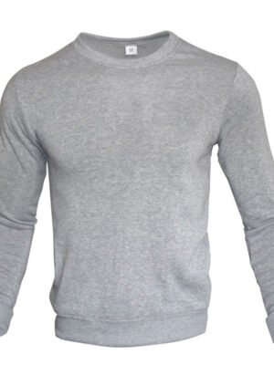 Men's Fleece-lined Crew Neck Sweater Coat