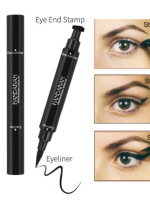 Double-headed seal eyeliner Triangle seal eyeliner 2-in-1 waterproof eyeliner