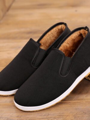 Cloth Shoes With Velvet And Thick Two Cotton Shoes For Men Injection Molding
