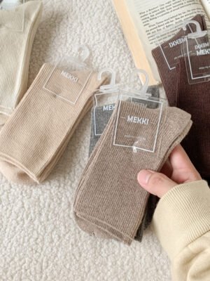 Womens Knee-high Thermal Cashmere Socks