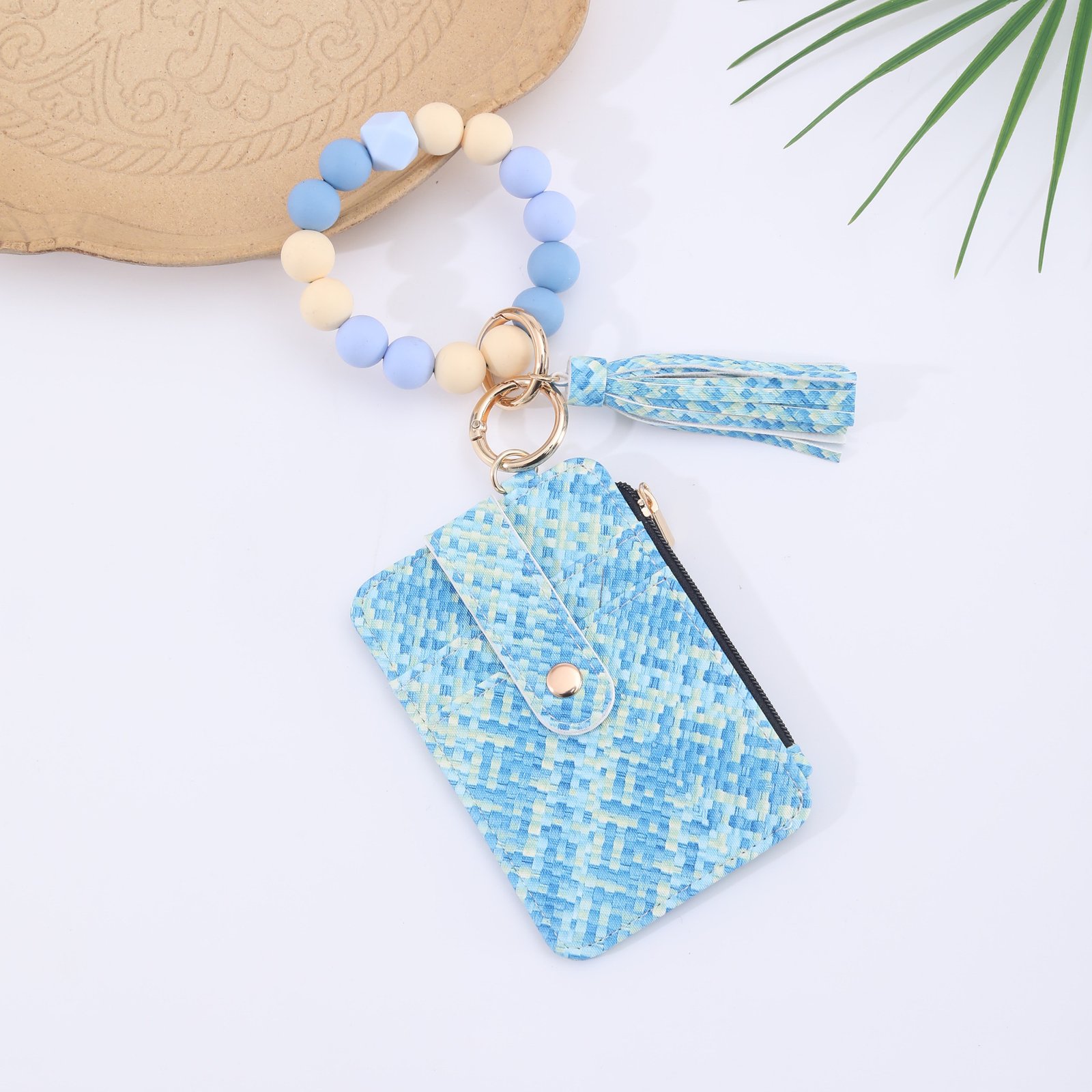 Silicone Bead Bracelet Weaving Pattern Card Holder Coin Purse ā Image 7