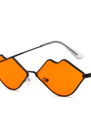 Retro red lips sunglasses