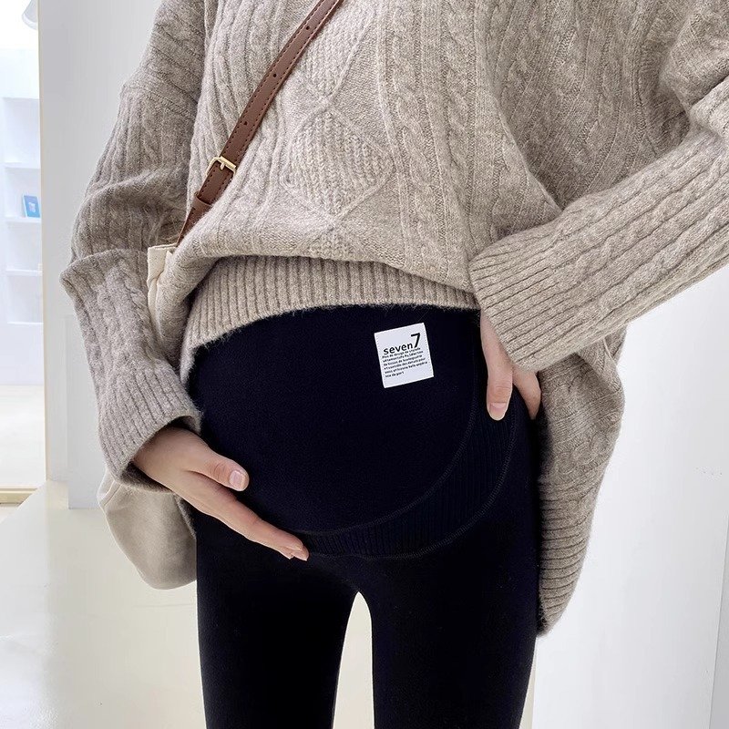 Not Tight Belly Casual Leggings High Elastic Maternity Belly Support Pants ā Image 6