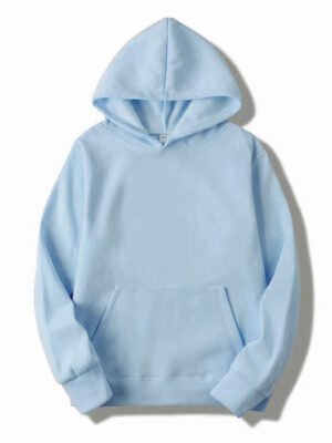 Thick Solid Color Hoodie For Men And Women