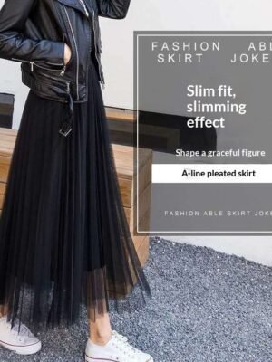Summer Midi Simple High-Waisted Figure-Lifting A-Line Dress Fairy-Like Chanel-Style Big Flare
