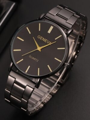 Ultra-thin Men's And Women's Steel Belt Quartz Watch Student Outdoor Casual Sports