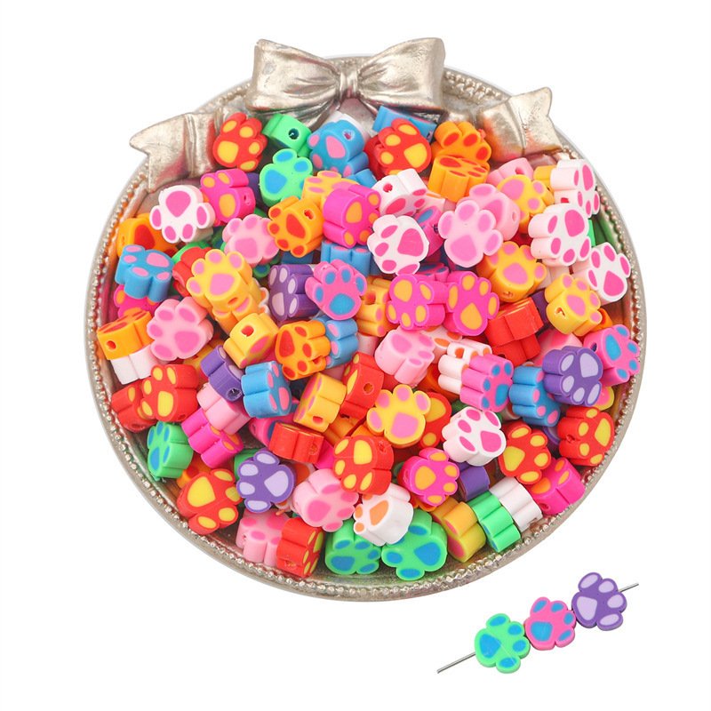 Mixed Color Clouds Polymer Clay Beads Beaded ā Image 8
