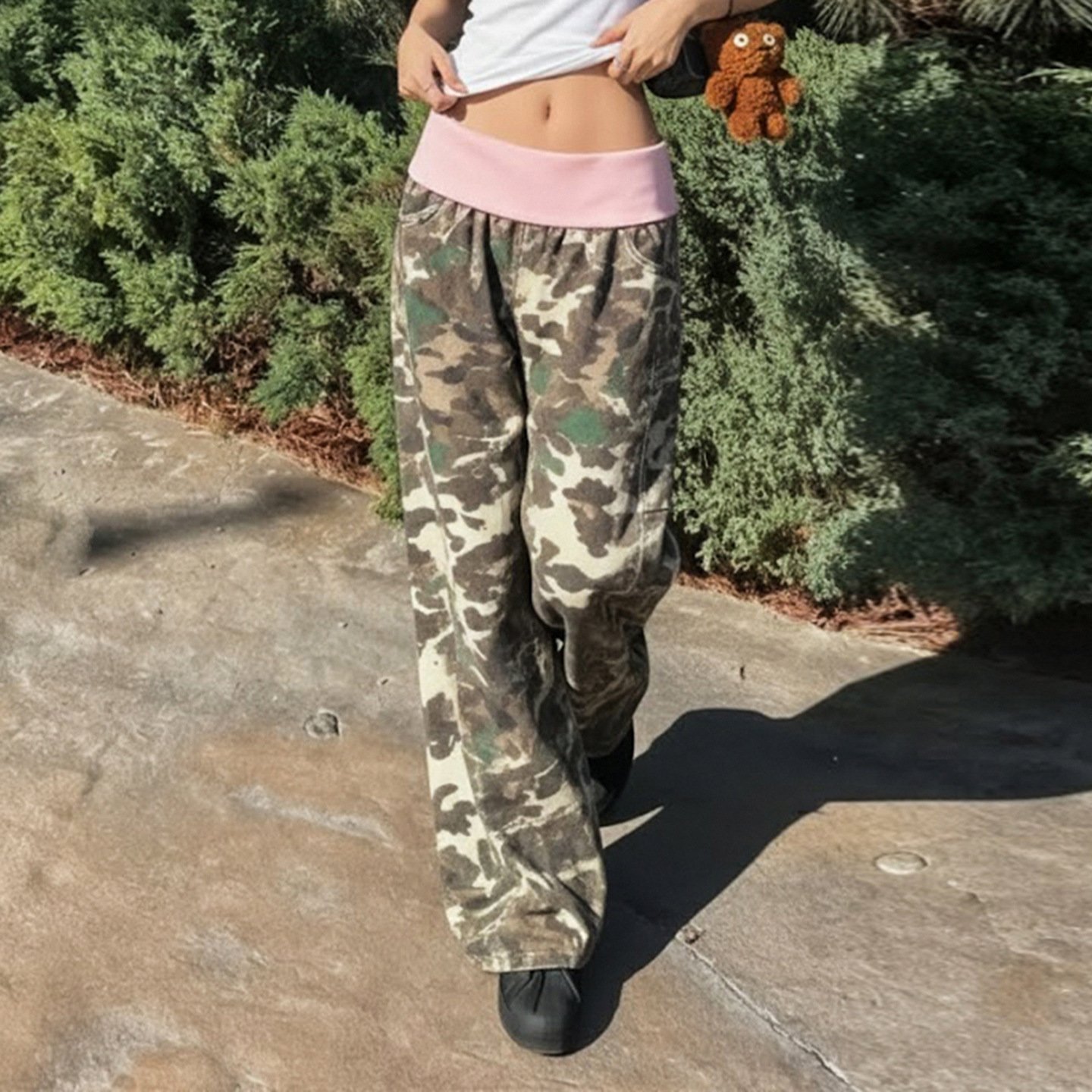 Womens Casual Camouflage Trousers In American Style ā Image 4