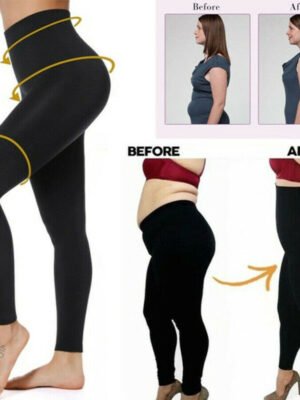 High waist plain leggings