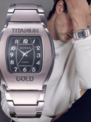 Titanium Alloy Business Leisure Steel Band Quartz Watch Men's