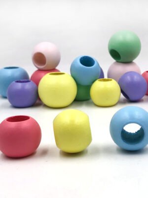 20mm Big Hole Candy Color Color Theaceae Loose Round Beads