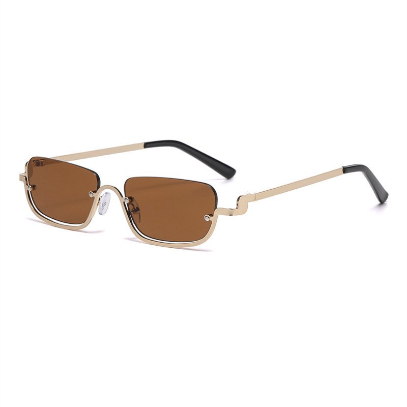 Personality Semi-rimless Sunglasses Colorful Marine Lens Advanced Sense ā Image 8