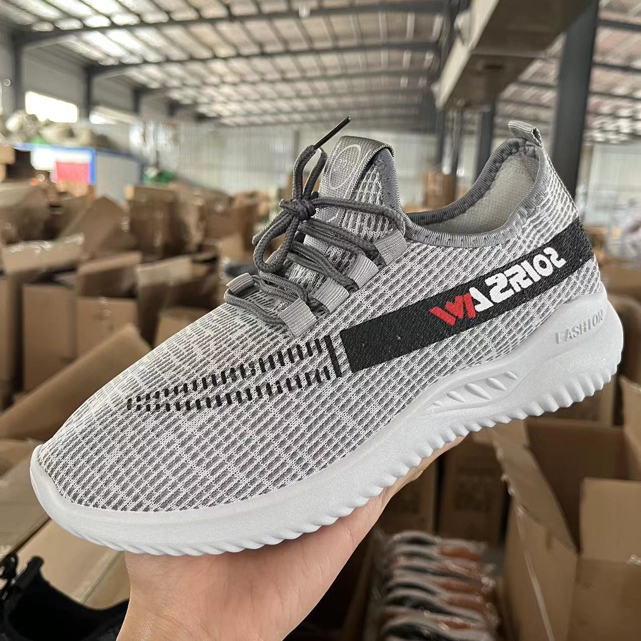 New Flyknit Men's Shoes Korean Style Trendy Casual Shoes Comfortable ā Image 7