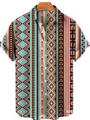 Men Shirts Tea Summer Shirt Top 5xl V-neck Vintage Clot