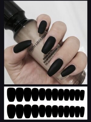 Frosted ballet fake nails