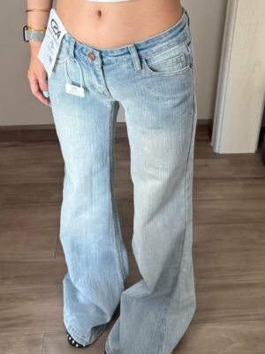 Womens Low-rise Vintage Bootcut Jeans