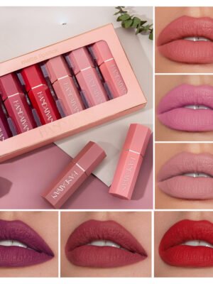 Matte Matte Waterproof Six Lipstick Gift Box Set