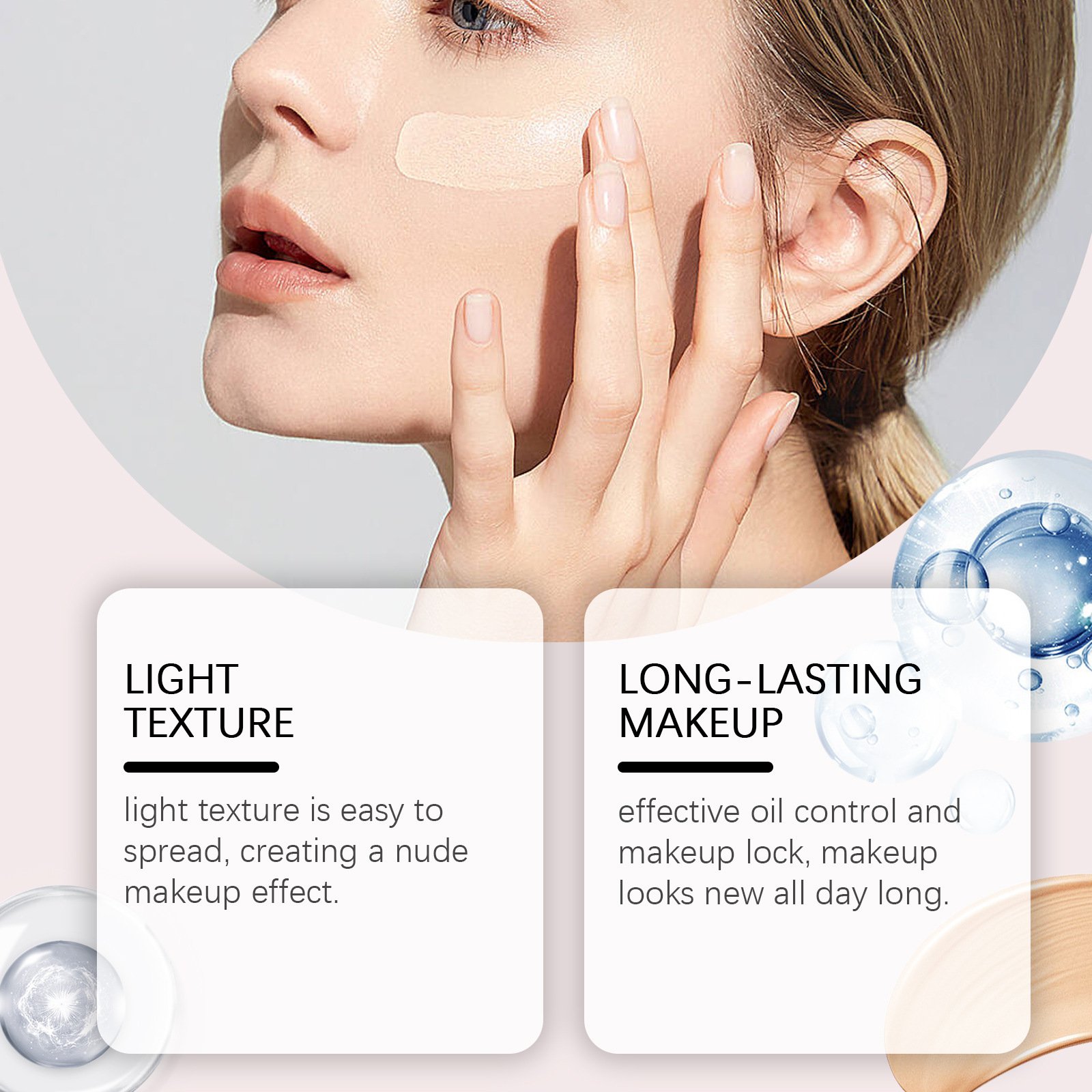 Lightweight Longwear Foundation Smear-proof Makeup ā Image 2