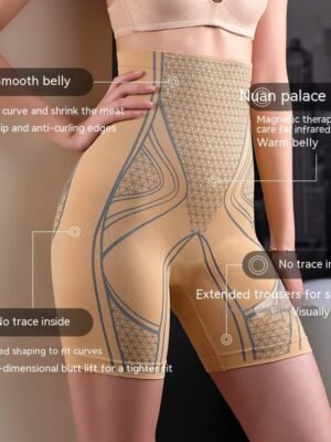 3D Liquid Lycra Abdominal Pants Women's Strong Hip Raise Shaping