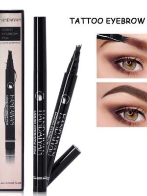 Microblading Eyebrow Pencil Waterproof Fork Tip Tattoo Pen Tinted Fine Sketch Eye Brow Pencils Long Lasting Eyebrows