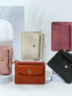 Multifunctional Zipper Coin Purse Multiple Card Slots