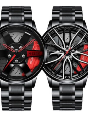 Automatic Movement Watch Men's Vacuum Plating Wheel Style