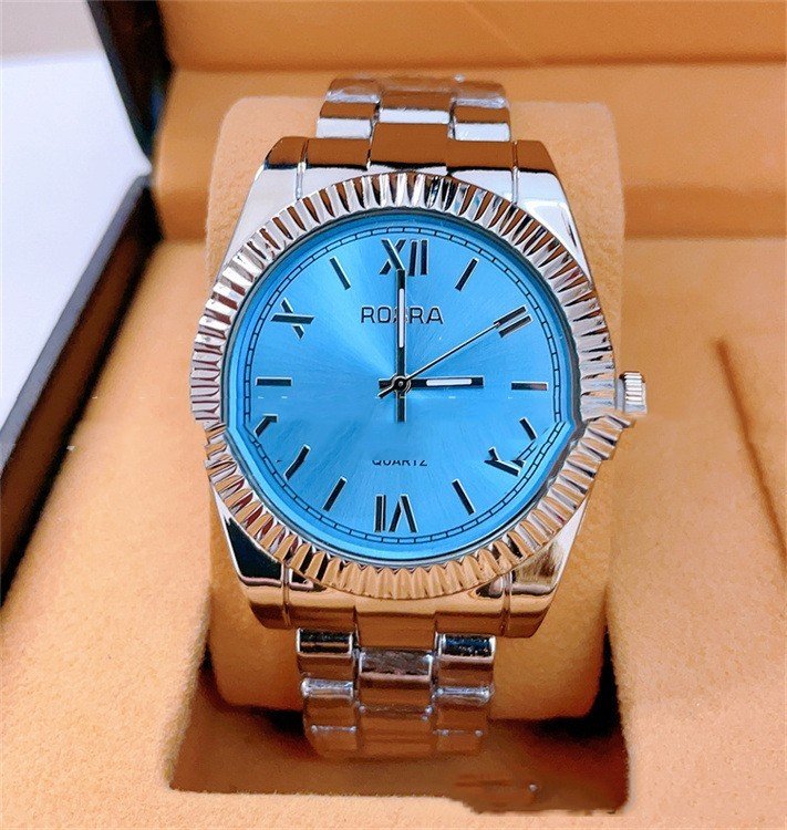 Foreign Trade Roman Scale Men's Steel Strap Watch In Stock Wholesale Rosra Fashion Fashion Quartz Couple Watch ā Image 3