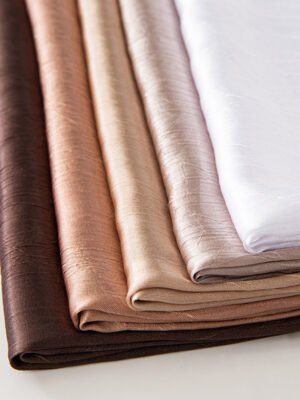New Style Crinkled Satin Scarf With A Silky Smooth Feel, Perfect As A Headscarf Or Shawl