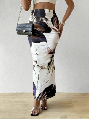 Summer New Arrival Fashionable Figure-flattering Slit Skirt