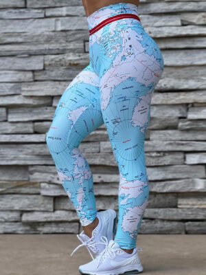 Women's 3D Digital Printing Casual Arm-lifting Leggings Yoga Pants