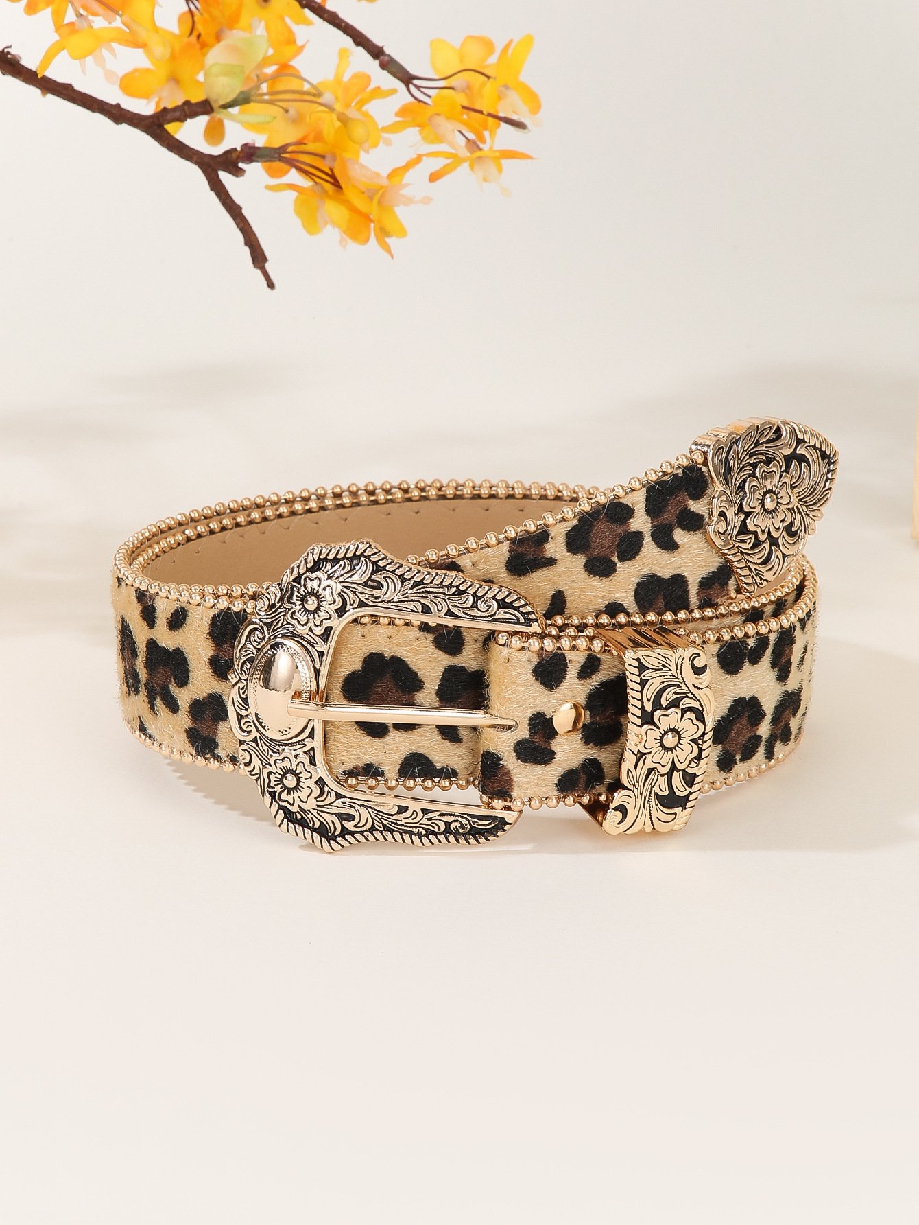Fashion Women Rhinestone Buckle Wide Belt – Image 5