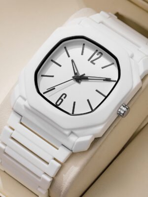 Lightweight Mixed-scale Octagonal Minimalist Quartz Wristwatch