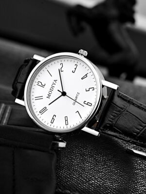 Men's Fashion Simple Belt Quartz Watch
