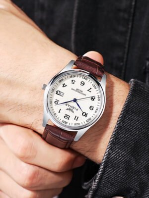 Men's Quartz Watch Belt Digital Calendar