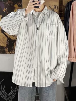 Hong Kong Style Vintage Floral Shirt Men