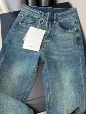 Women's Retro Blue Skinny Jeans