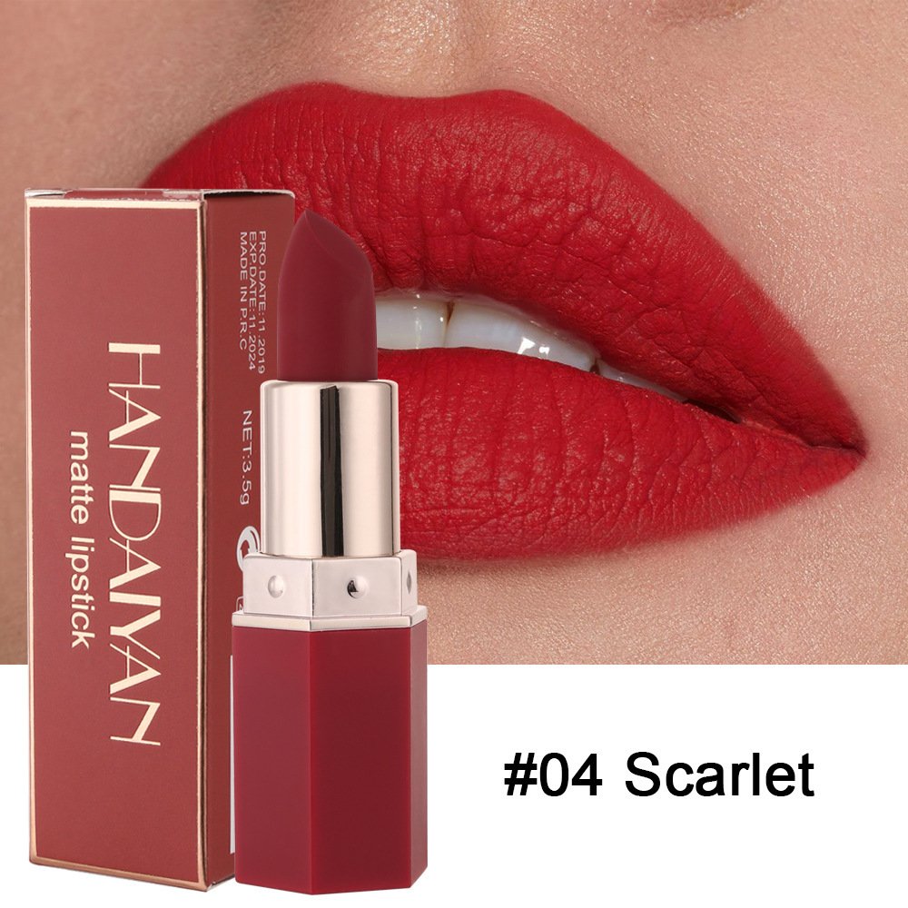 HANDAIYAN Han Daiyan 6-color Matte Nourishing Lipstick Lipstick – Image 6