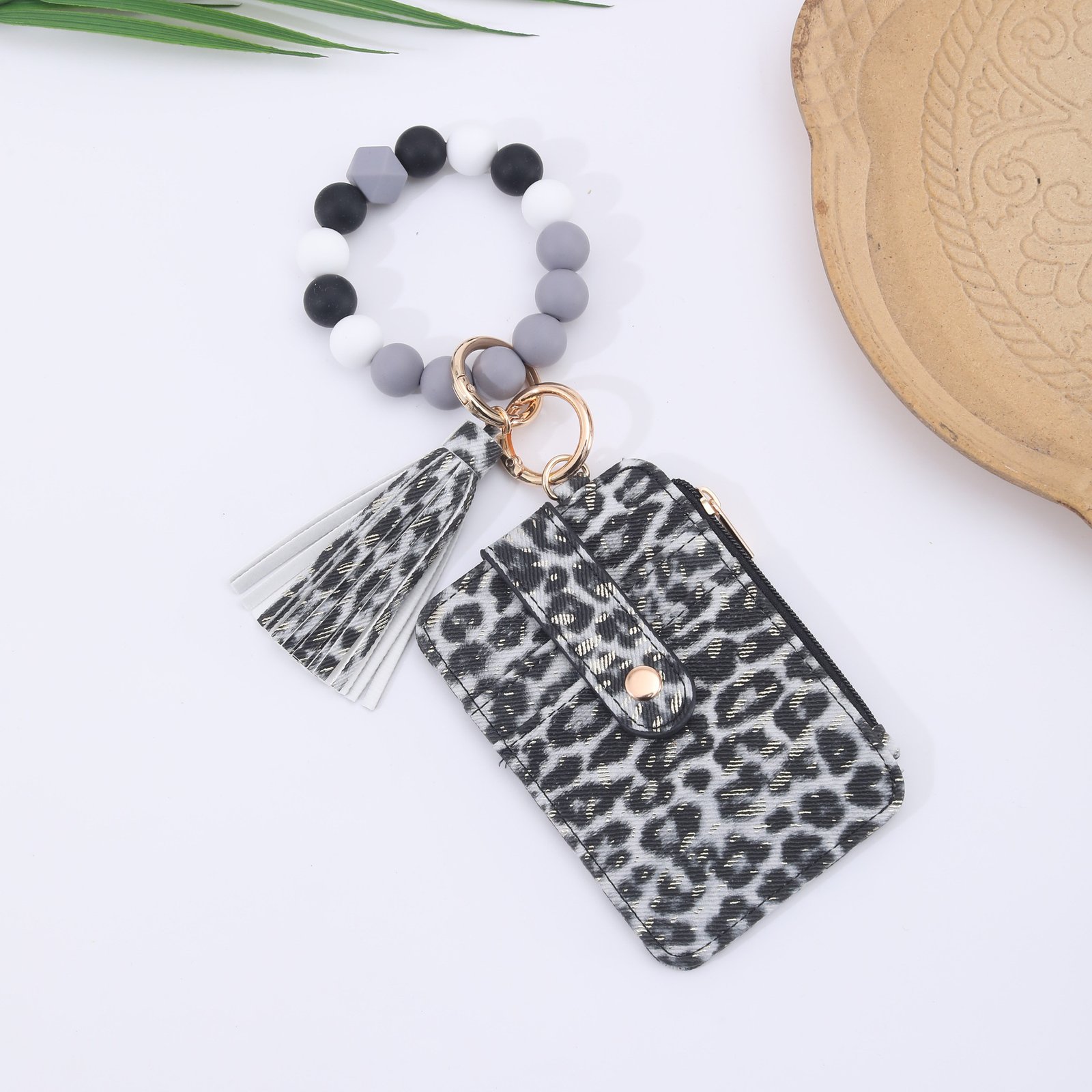 Silicone Bead Bracelet Weaving Pattern Card Holder Coin Purse ā Image 9
