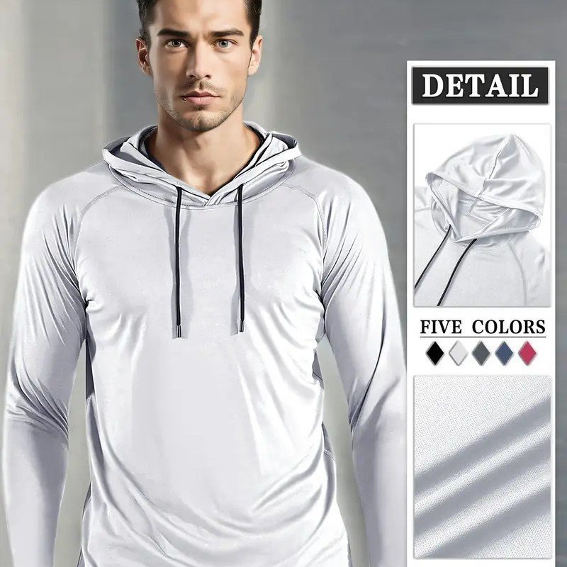 Moisture-wicking Quick-drying Fitness Apparel Long-sleeve Hooded Tophoodie ā Image 5