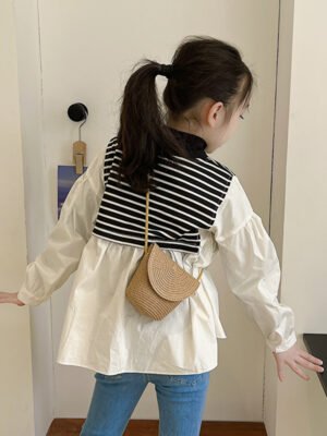 French Style Straw Bag Shoulder Crossbody