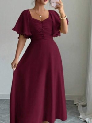 Womens Summer Slimming Figure-flattering Dress